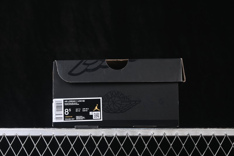 Nike Air Jordan 1 Low AJ1 Cracked Leather Color Block Low-Top Retro Cultural Basketball Shoes - IQ5490-007