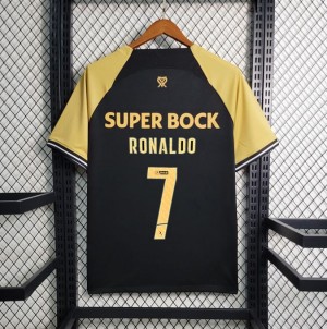 23-24 Sporting Lisbon Third Black Cristiano Ronaldo Jersey