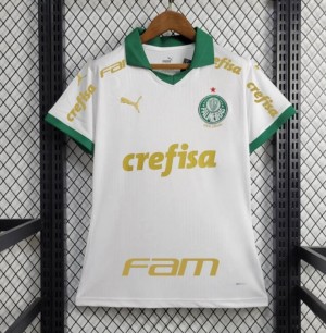 24/25 Women Palmeiras Away White Jersey + All Sponsors