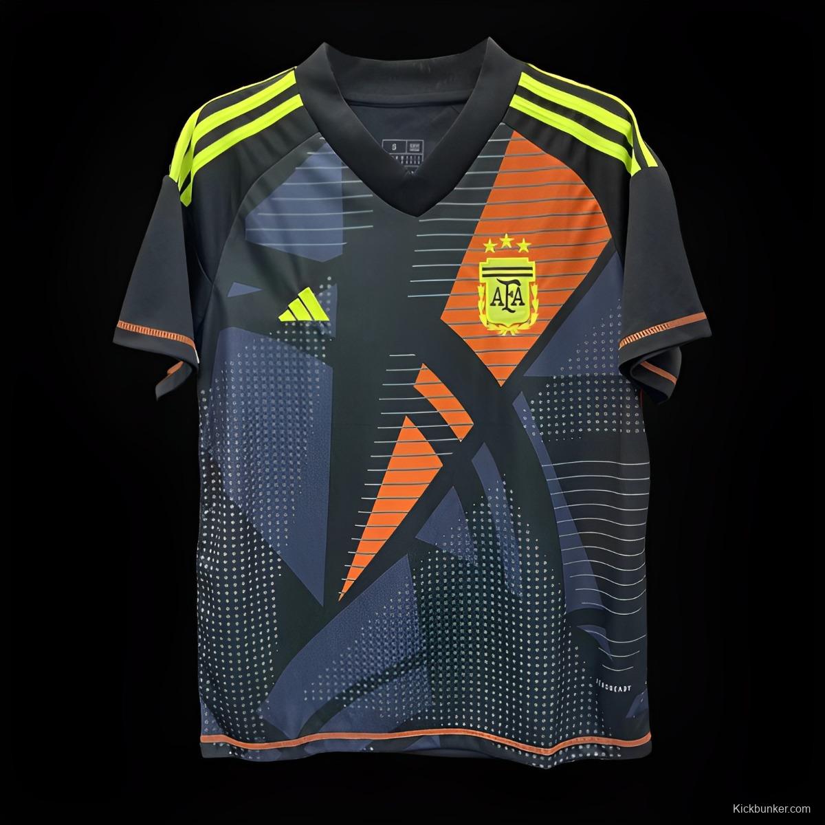 2024 Argentina Black Goalkeeper Jersey