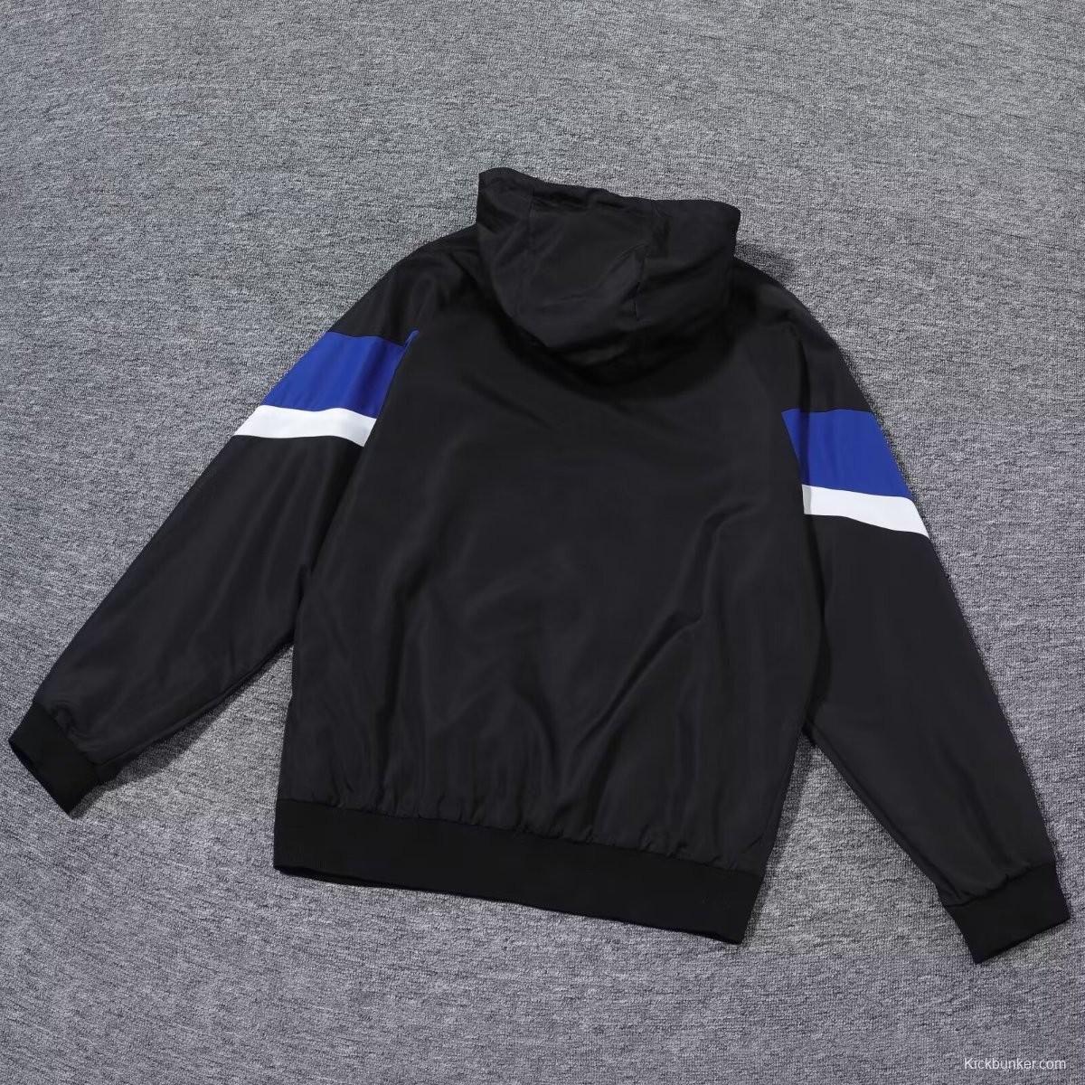 23/24 Inter Milan Black Windbreaker