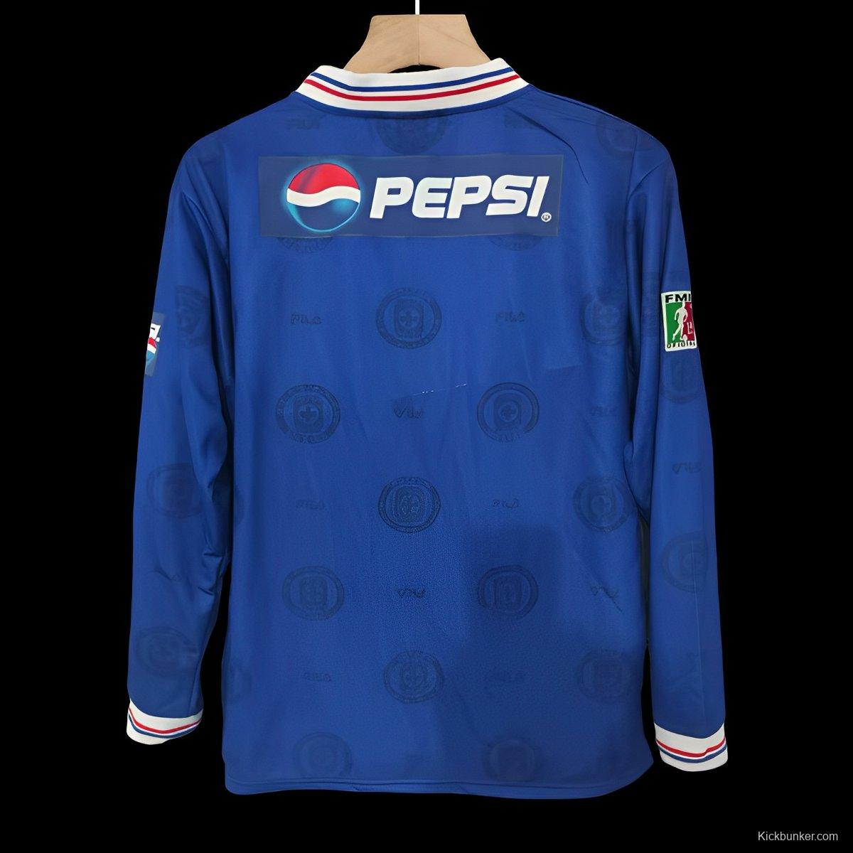 Retro 98/99 Cruz Azul Home Long Sleeve Jersey