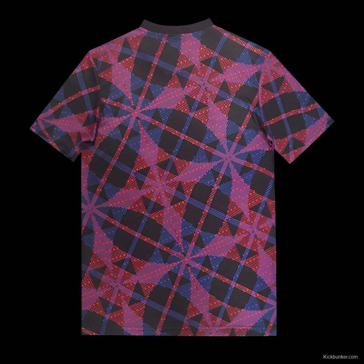 25/26 Olympique Lyonnais Lyon Purple with Geometric Pattern Jersey