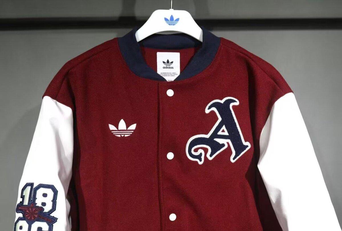 25/26 Adidas Originals xArsenal Wine Baseball VRCT Outdoor Jakcet
