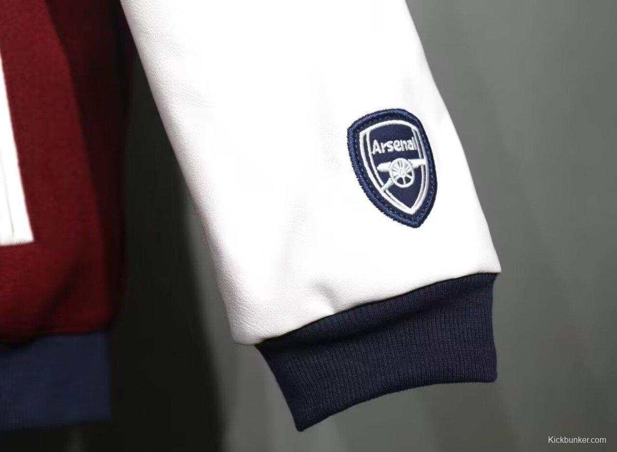 25/26 Adidas Originals xArsenal Wine Baseball VRCT Outdoor Jakcet