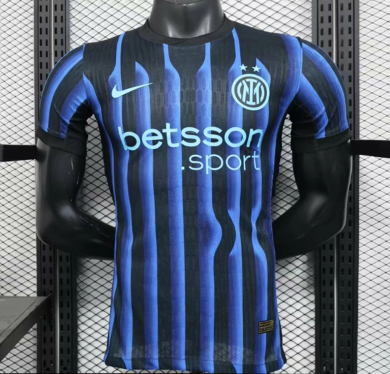 Player Version 25/26 Inter Milan Home Jersey Without Sponsor