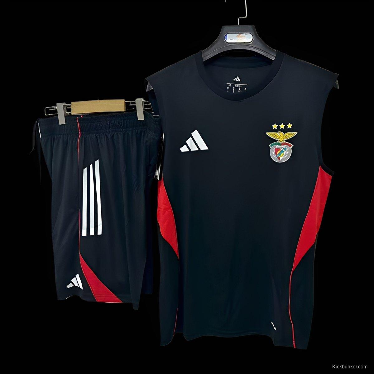25/26 Benfica Black Vest Jersey + Shorts