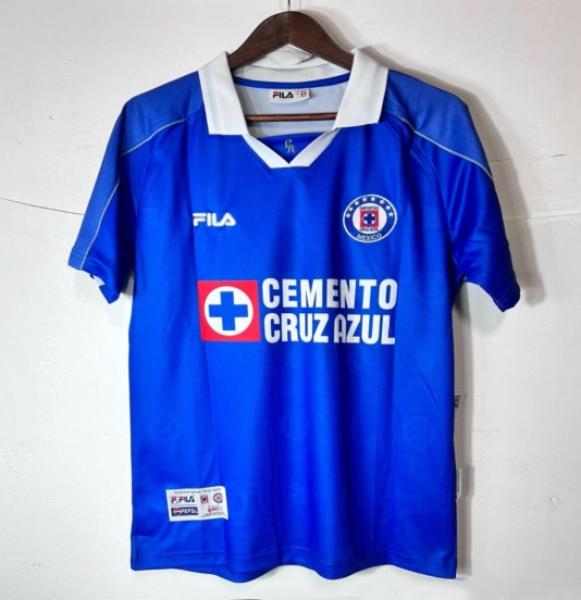 Retro 01/02 Cruz Azul Jersey Copa Libertadores Home Jersey