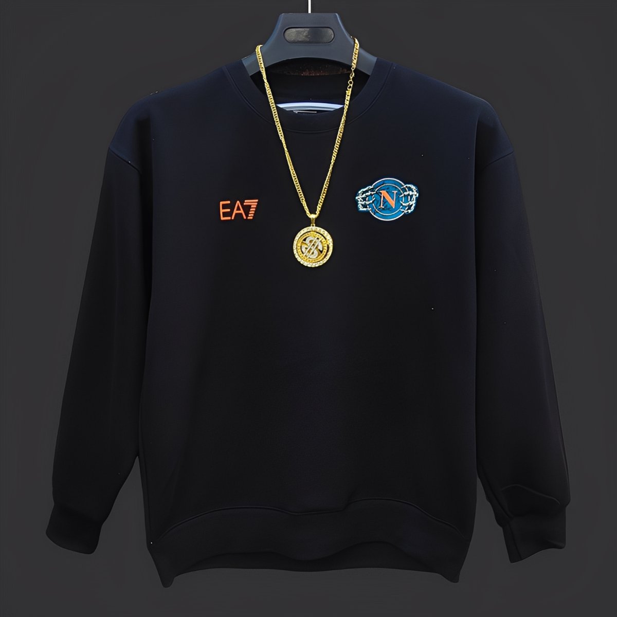 25/26 Napoli Black Halloween Hoodie Glow In Dark