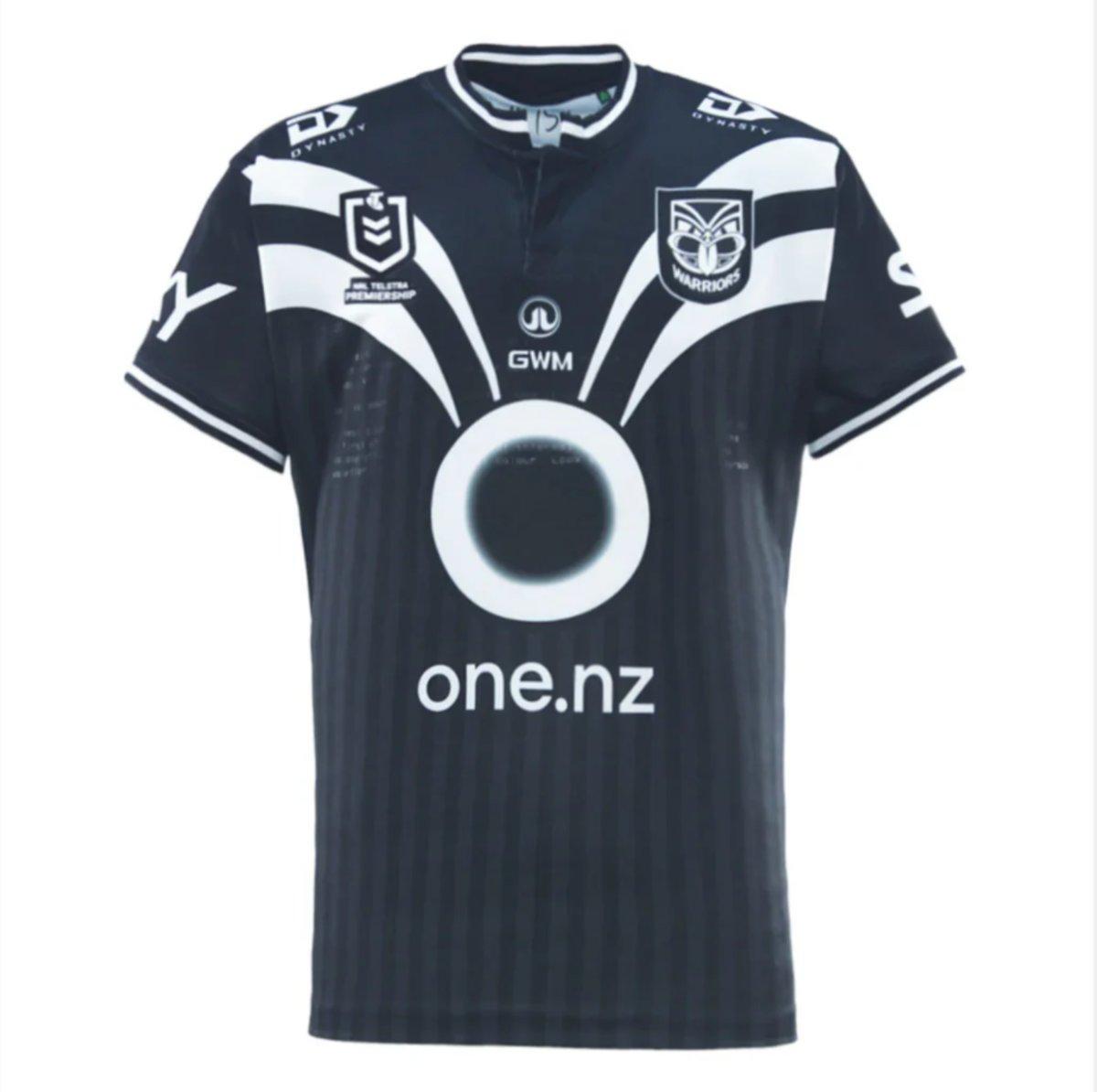 25/26 New Zealand Warriors Navy with White Diagonal Stripes Jersey