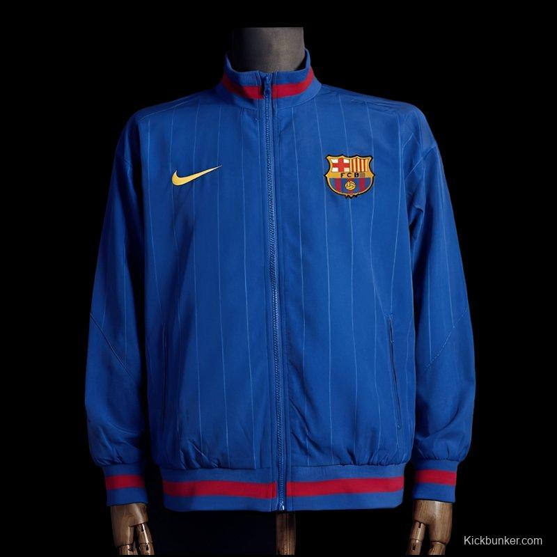 2026 Barcelona Blue Jacket Windbreaker