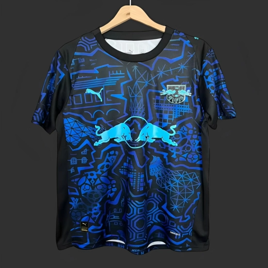 25/26 RB Leipzig Black / Blue / Sky blue Special Jersey