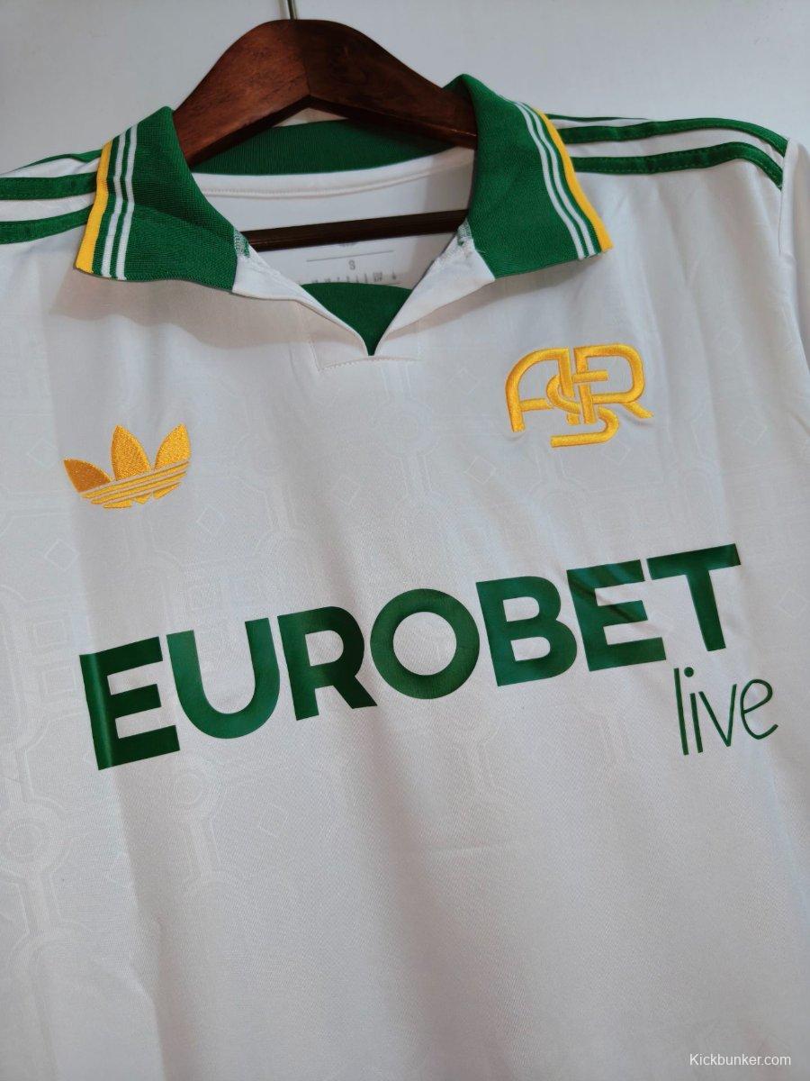 25/26 AS Roma Third White Jersey With Full Sponsors