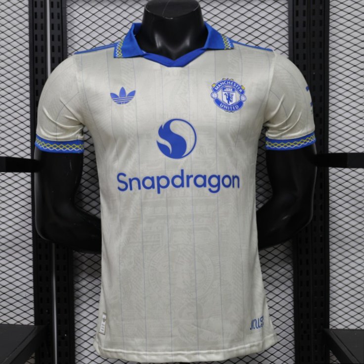 Player Version 26/27 Manchester United Away Cream White Jersey