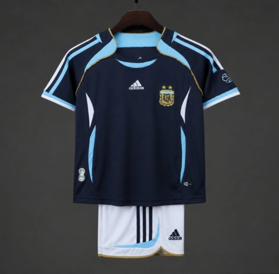 Retro Kids 2006 Argentina Away Jersey