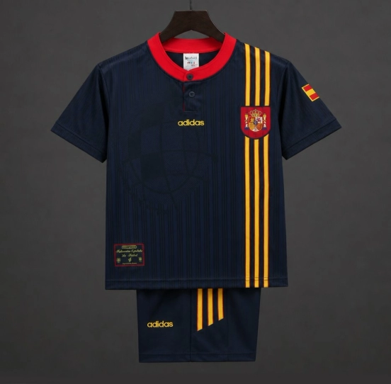 Retro Kids 1996 Spain Away Jersey