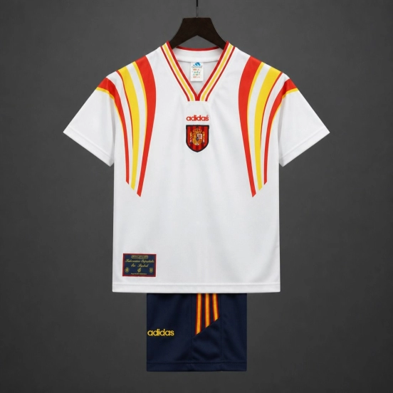 Retro Kids 1996  Spain Third WhiteJersey