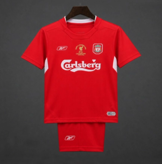 Retro Kids 04/05 Liverpool Home Jersey