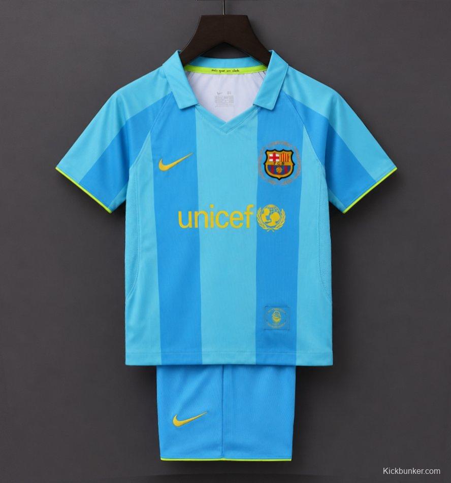 Retro Kids 07/08 FC Barcelona Away Jersey