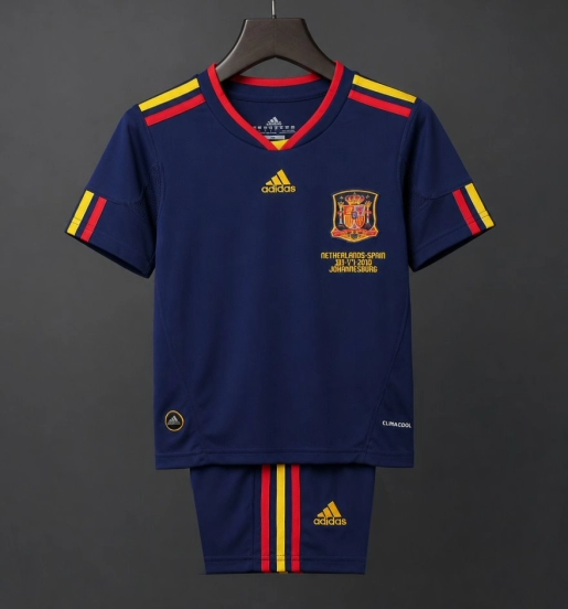 Retro Kids 2010 Spain Away Jersey