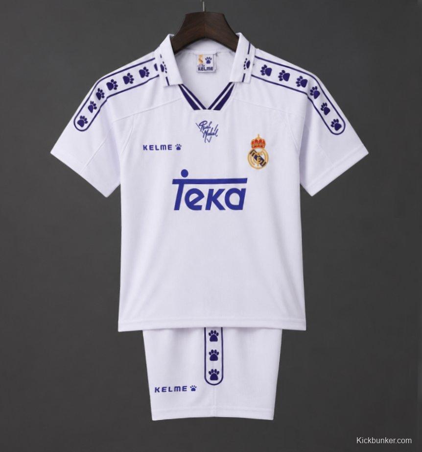 Retro Kids 94/96 Real Madrid Home Jersey