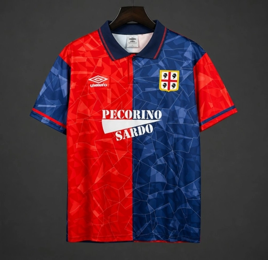 Retro 92/93 Cagliari Calcio Home Jersey
