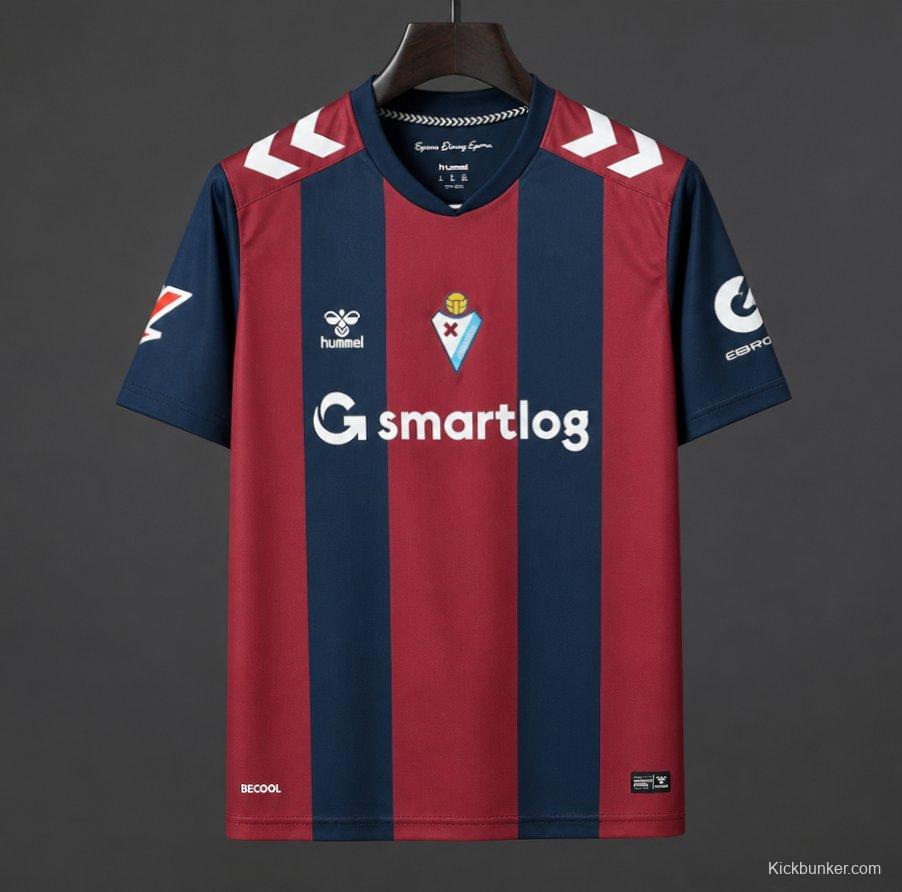 26/27 SD Eibar Home Burgundy Navy Jersey