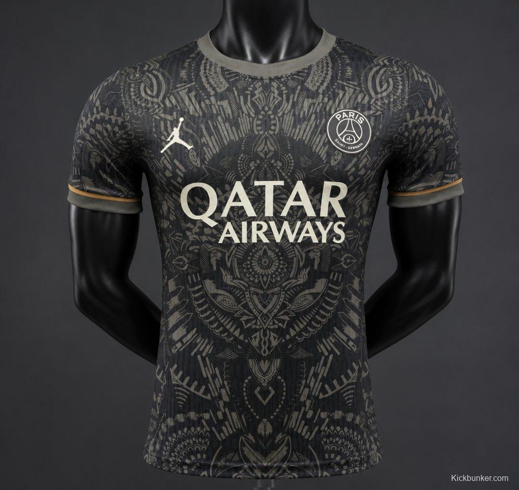 Player Version 26/27 Paris Saint-Germain Black with Tribal Pattern Special Edition Jersey