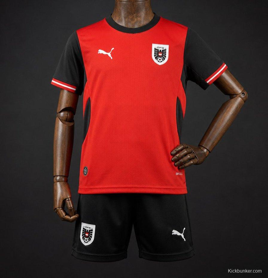2026 Kids Austria World Cup Home Kit