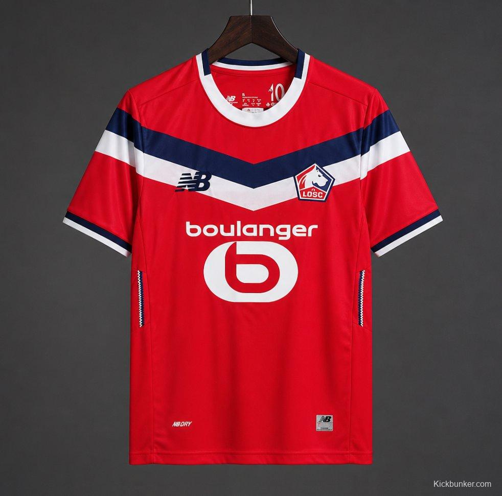 26/27 Lille OSC Home Red Jersey