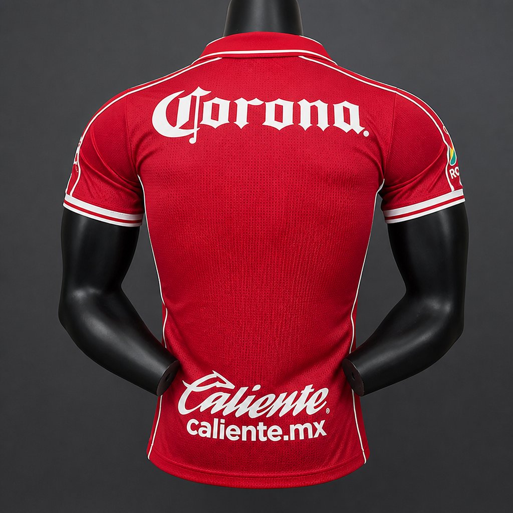 Player Version 26/27 Toluca Home Red Jersey