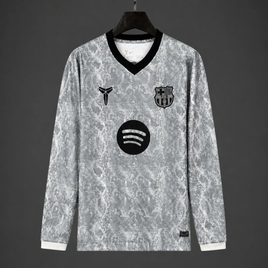 26/27 Barcelona Goalkeeper 2 Long Sleeve Grey Jersey