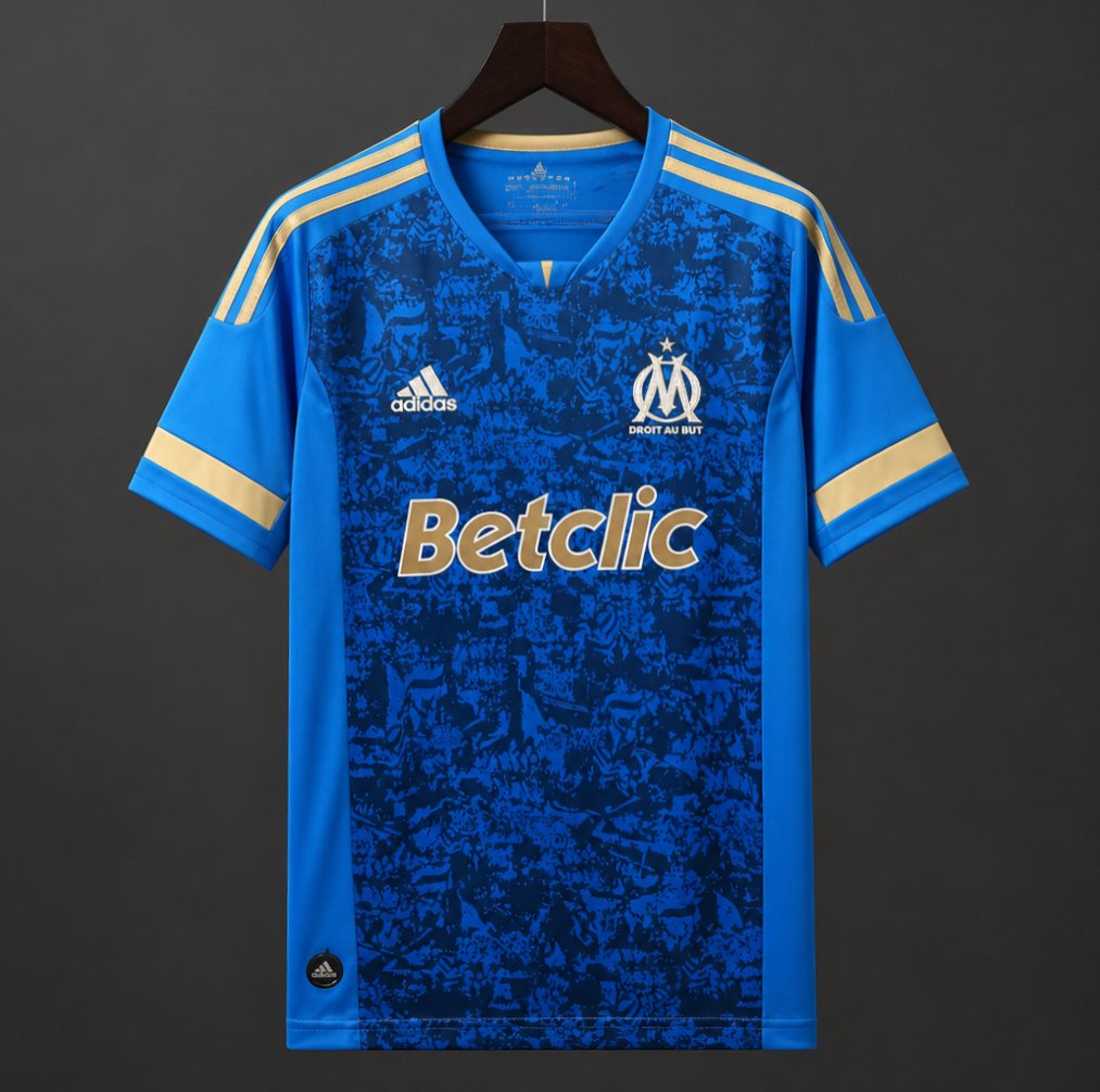 Retro 11/12 Olympique Marseille Away Blue Jersey