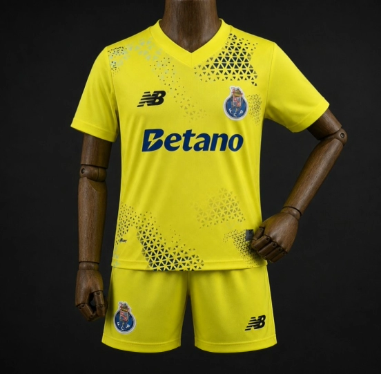 26/27 Kids FC Porto Goalkeeper Yellow Jersey