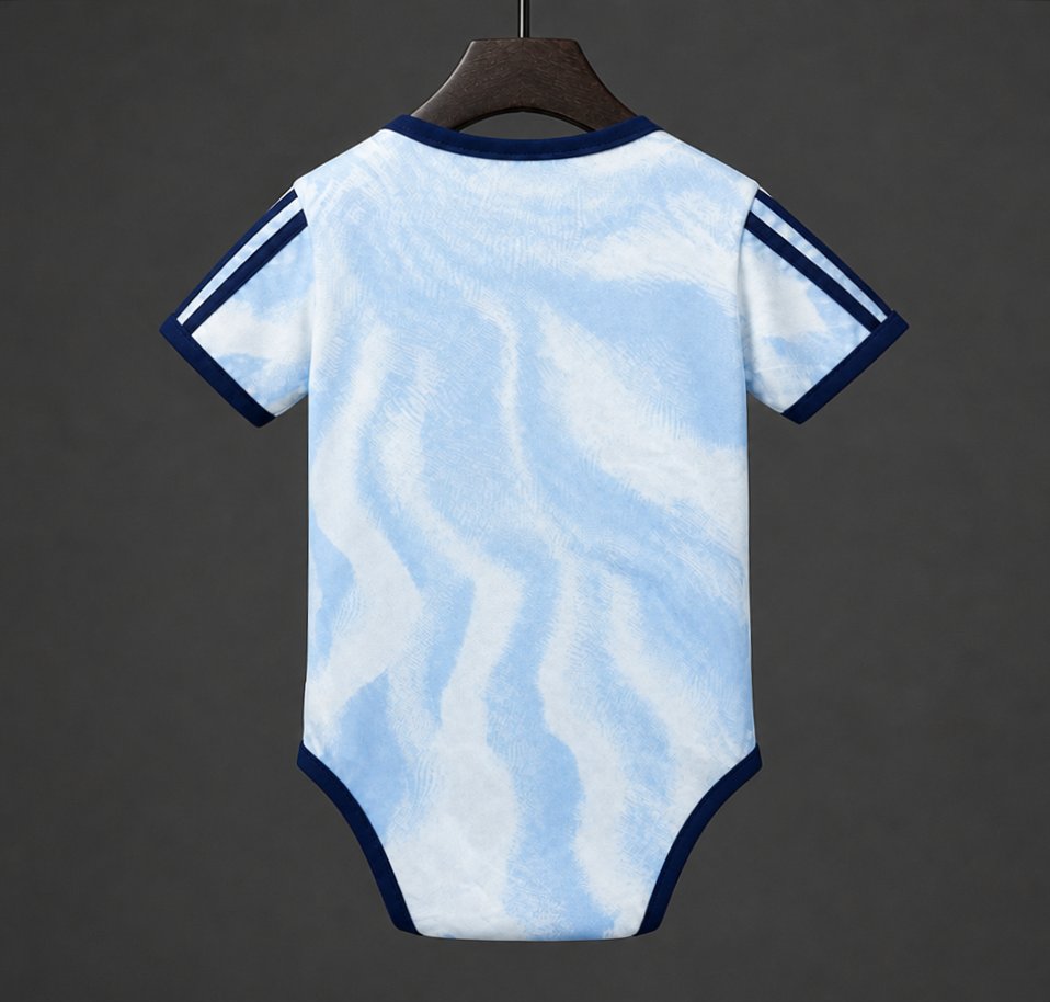 26/27 Ajax Away Blue Baby Romper Jersey